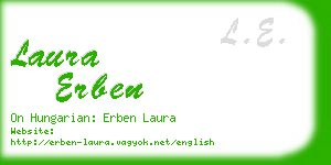 laura erben business card